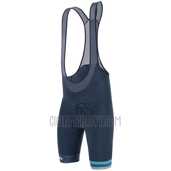 Subaru Lider Cycling Jersey Bib Short 2020 Men Short Sleeve White Blue